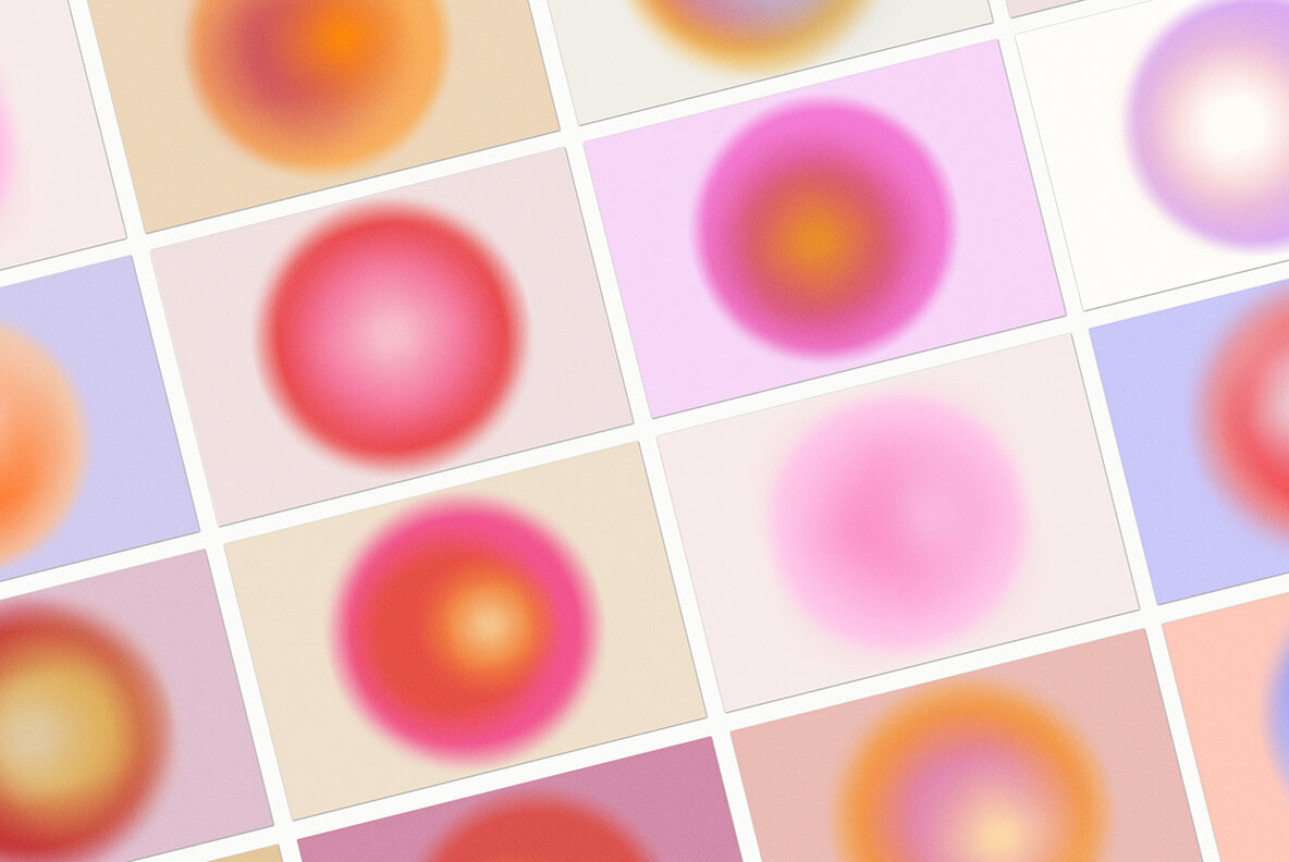 Round Circle Gradient Textures Backgrounds 3