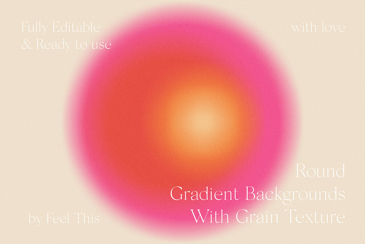 Round Circle Gradient Textures Backgrounds 4