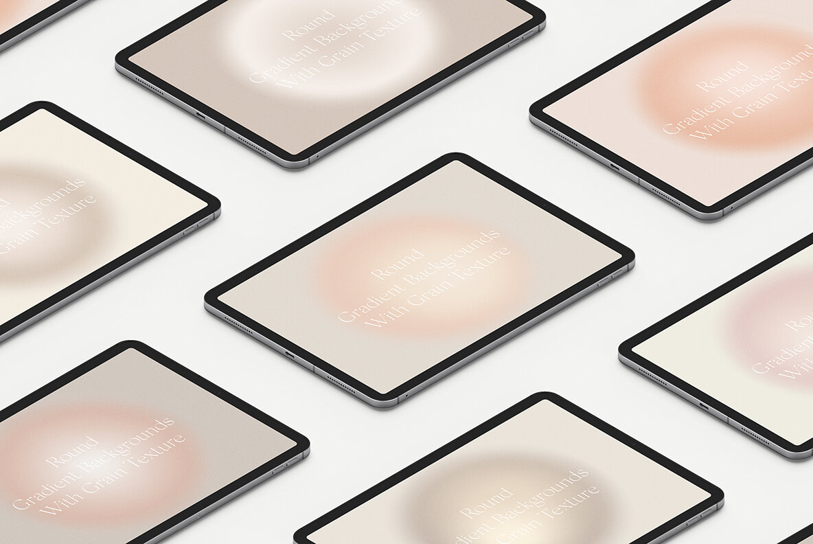 Round Circle Gradient Texture Backgrounds II 5