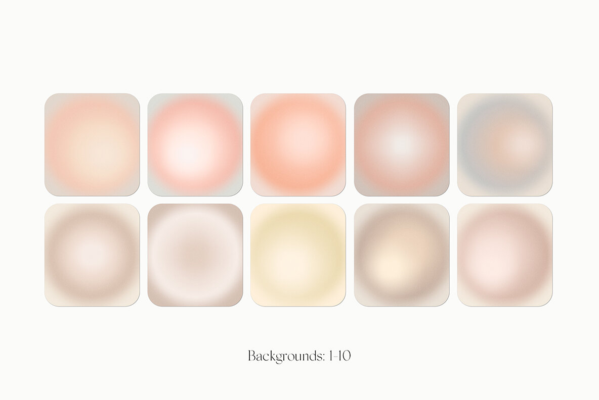 Round Circle Gradient Texture Backgrounds II 7