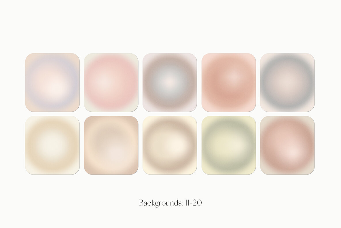 Round Circle Gradient Texture Backgrounds II 8