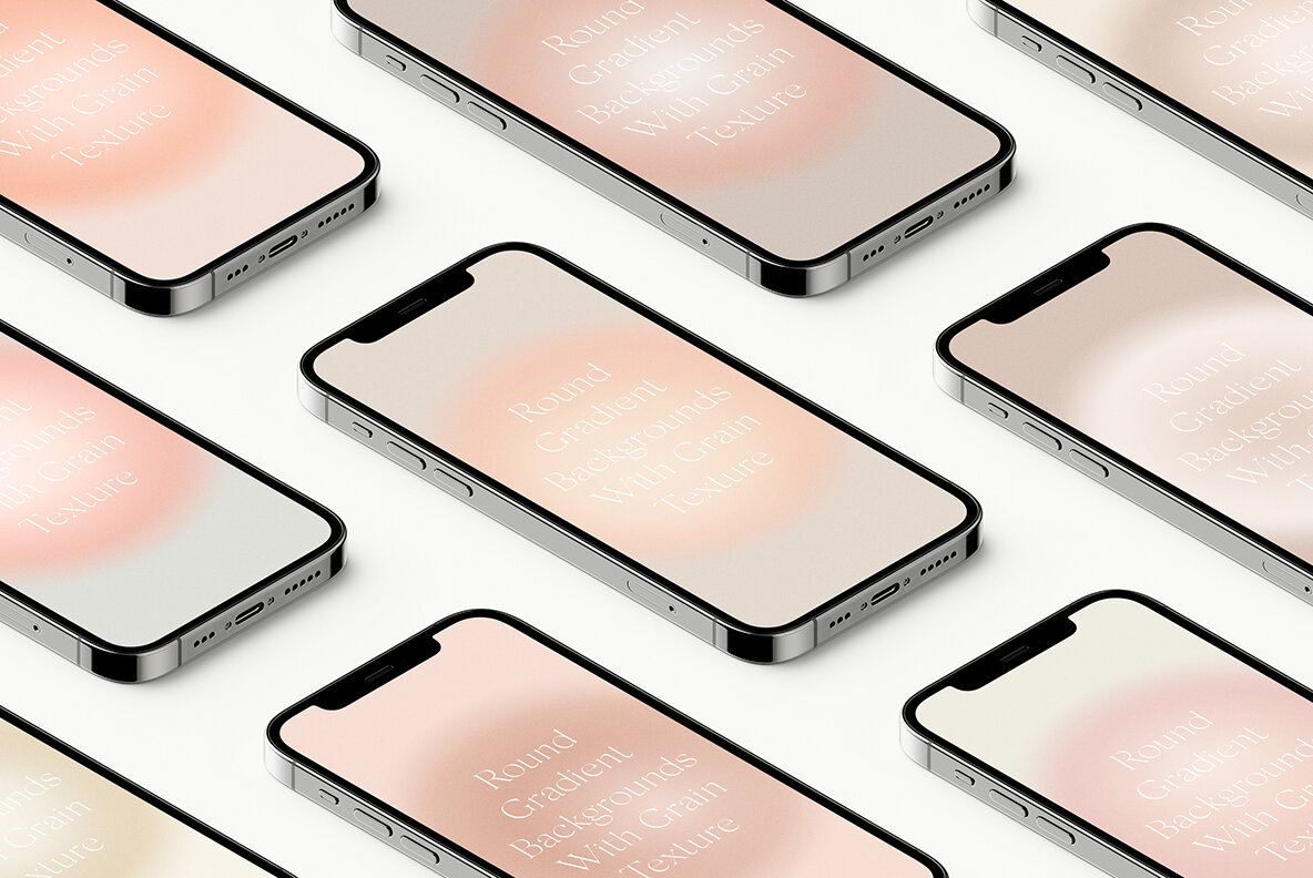 Round Circle Gradient Texture Backgrounds II 17