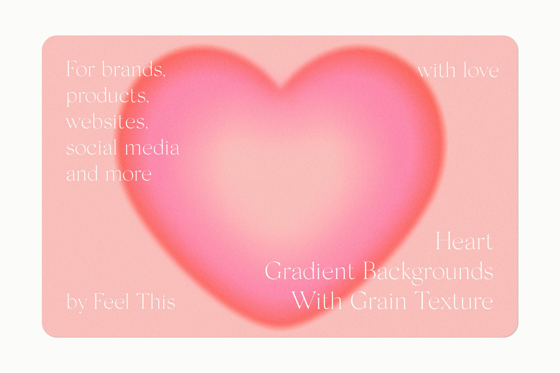 Heart Grainy Gradient Textures Backgrounds 2