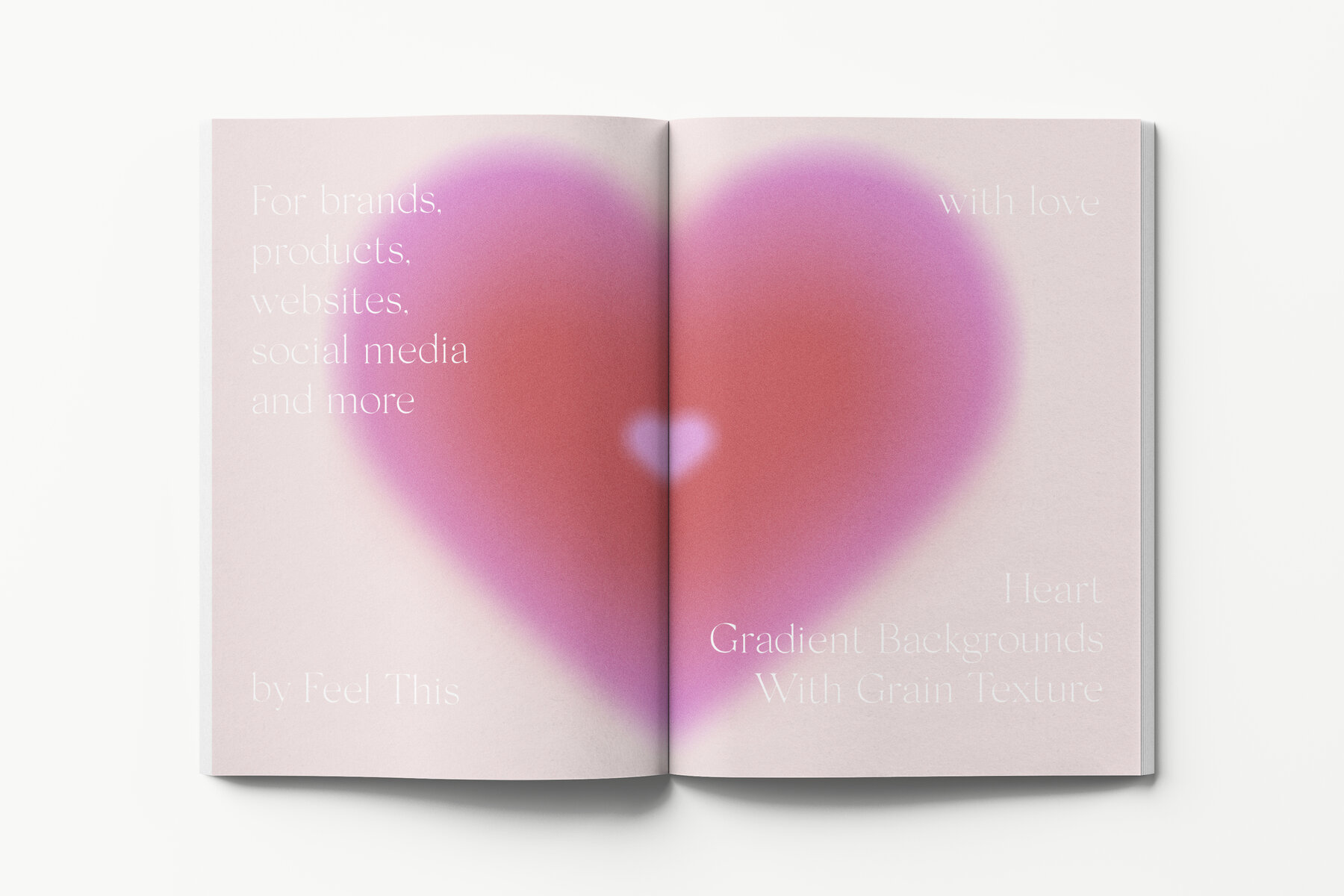 Heart Grainy Gradient Textures Backgrounds 15