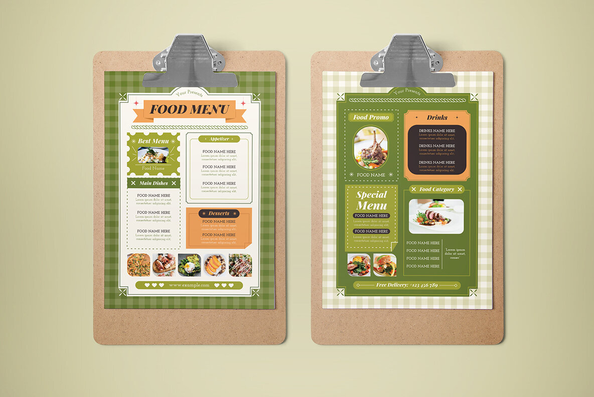 Green Flat Design Food Menu 2