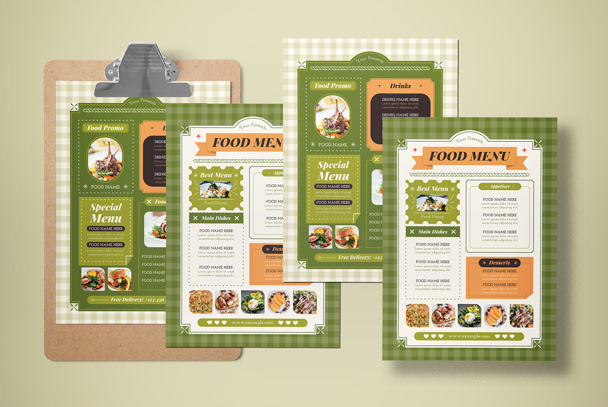 Green Flat Design Food Menu 5