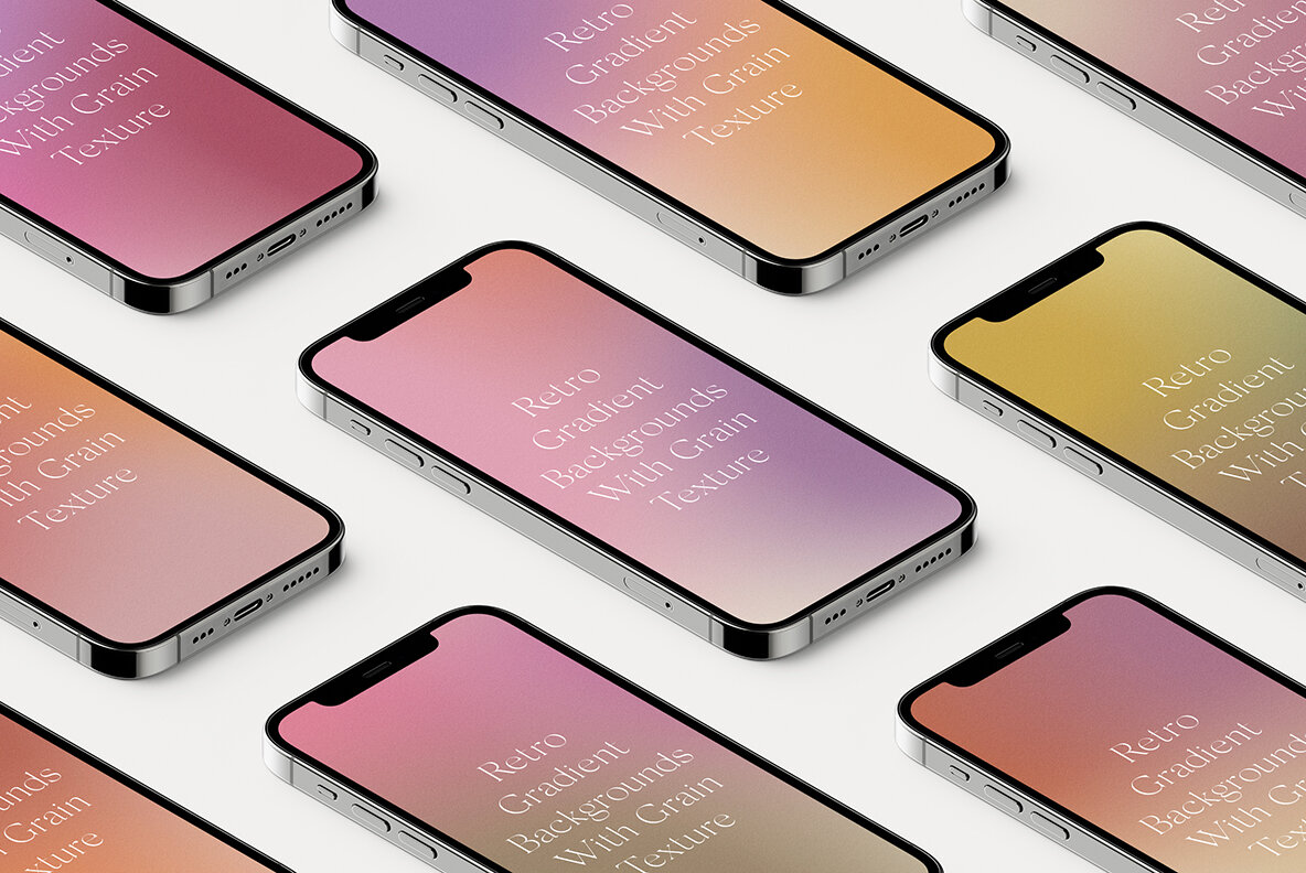 Retro Vintage Gradient Textures Backgrounds 17