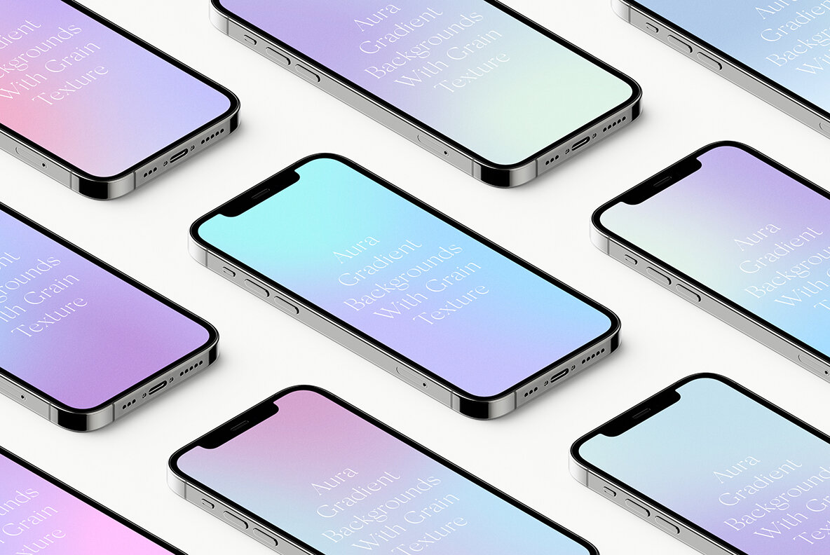 Aura Grainy Gradient Textures Backgrounds 17