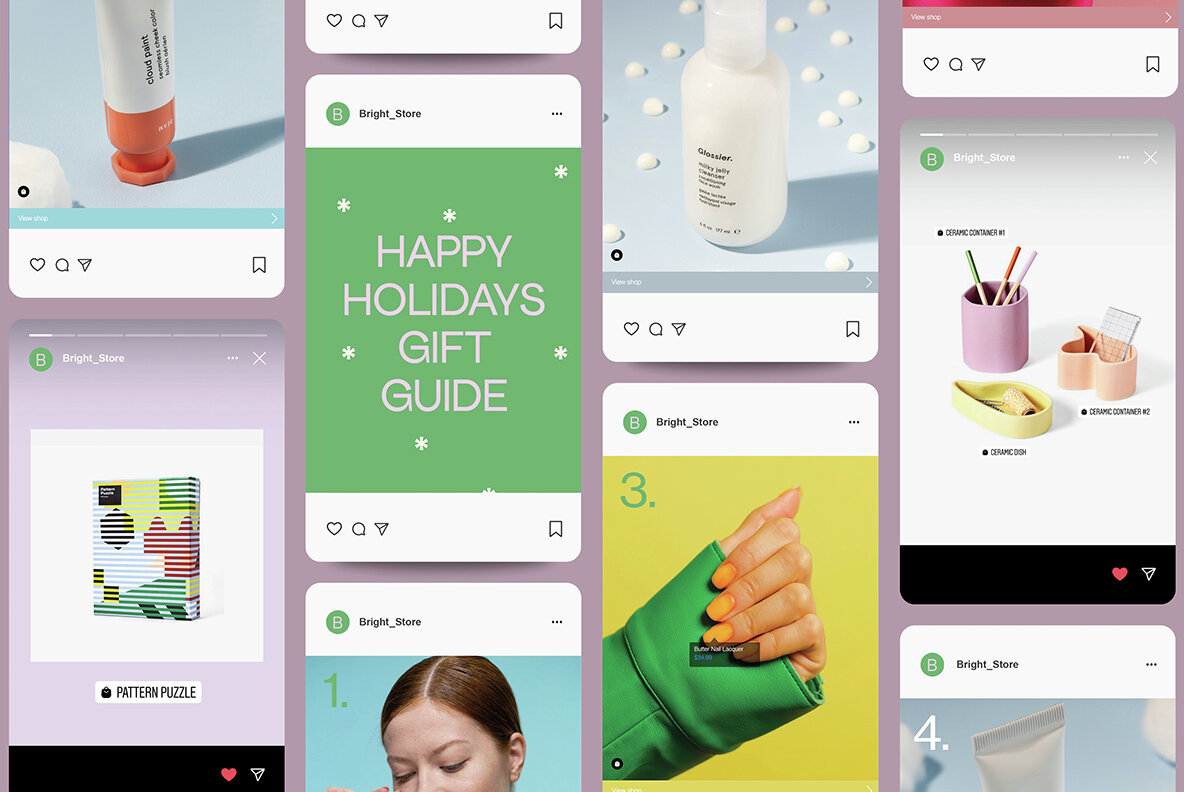 Social Media Card Mockup Collection 5