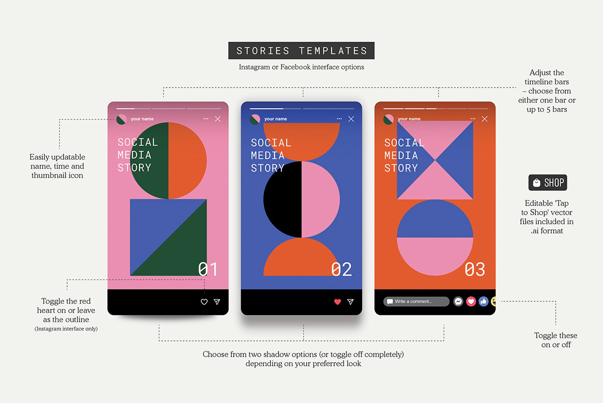 Social Media Card Mockup Collection 7