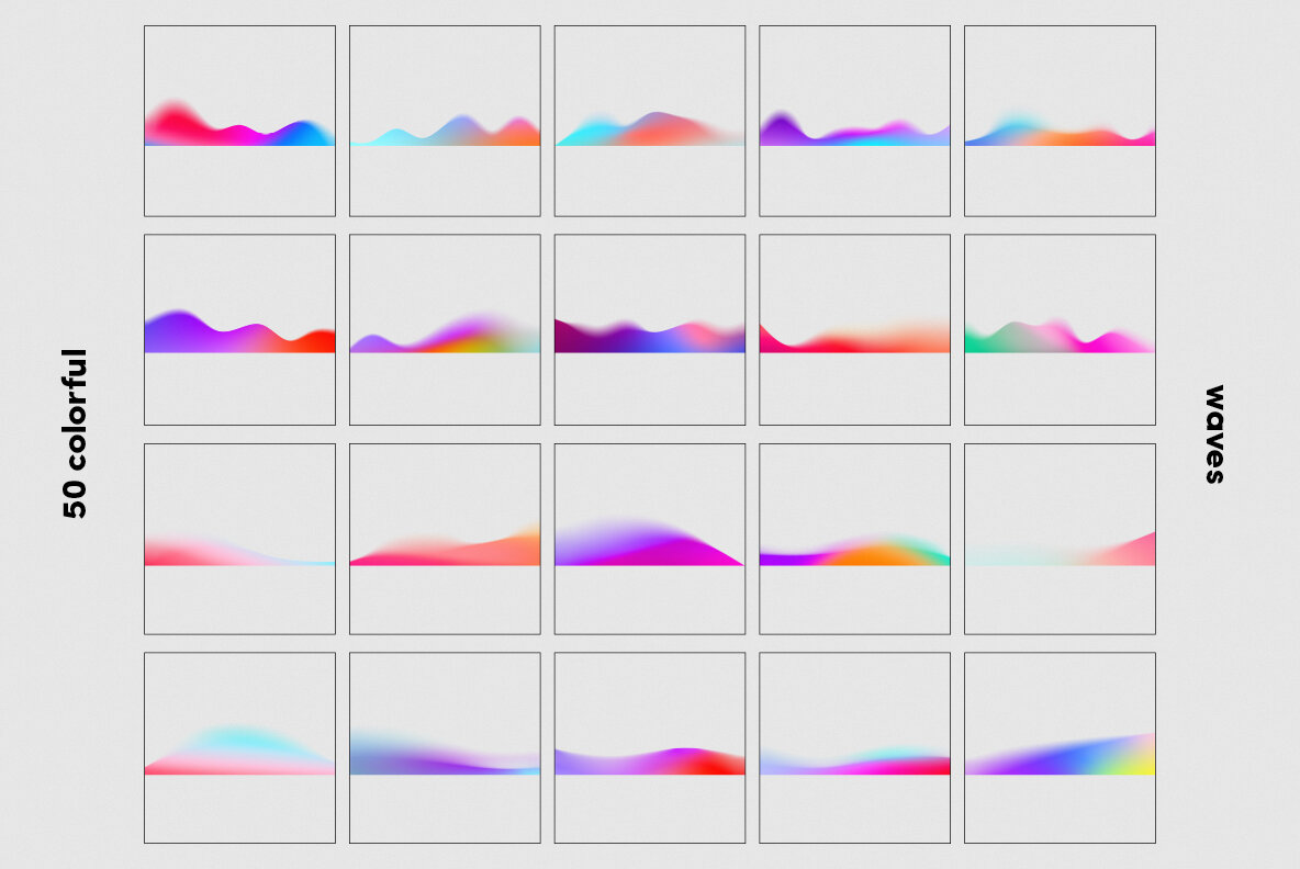 Chroma Grainy Gradient Waves 9