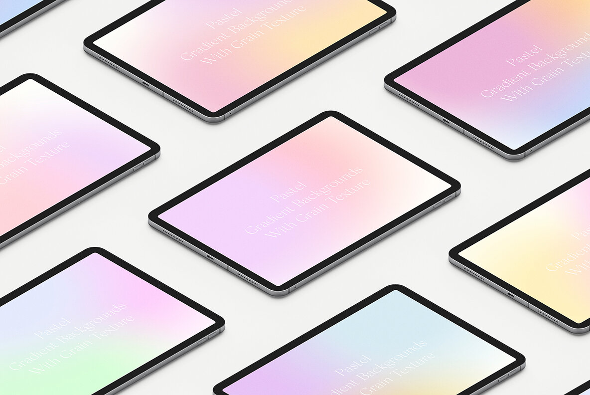 Pastel Grainy Gradient Textures Backgrounds 5