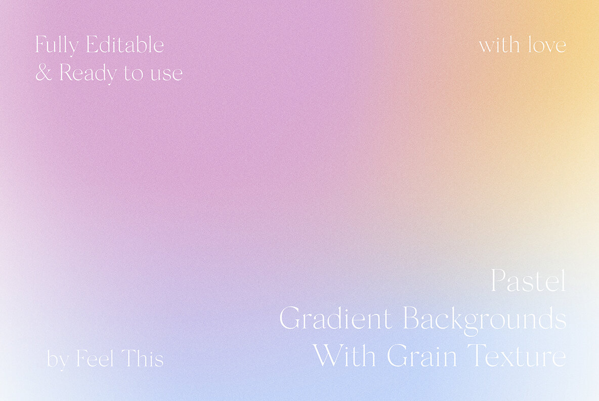 Pastel Grainy Gradient Textures Backgrounds 14