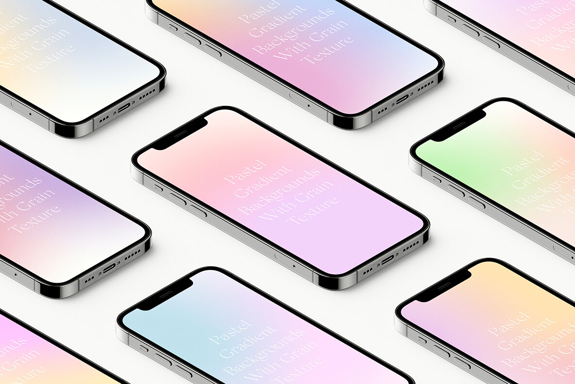 Pastel Grainy Gradient Textures Backgrounds 17