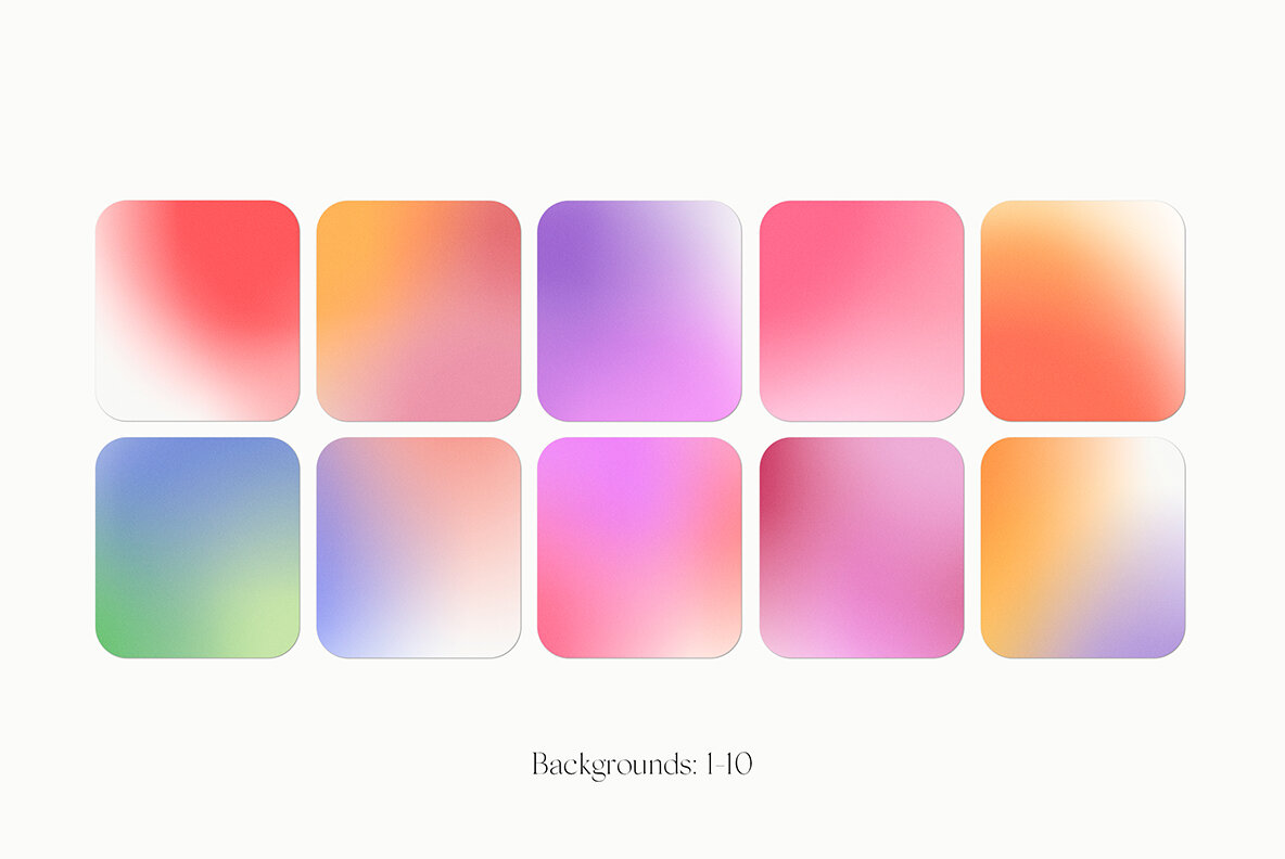 Colorful Grainy Gradient Textures Backgrounds 7