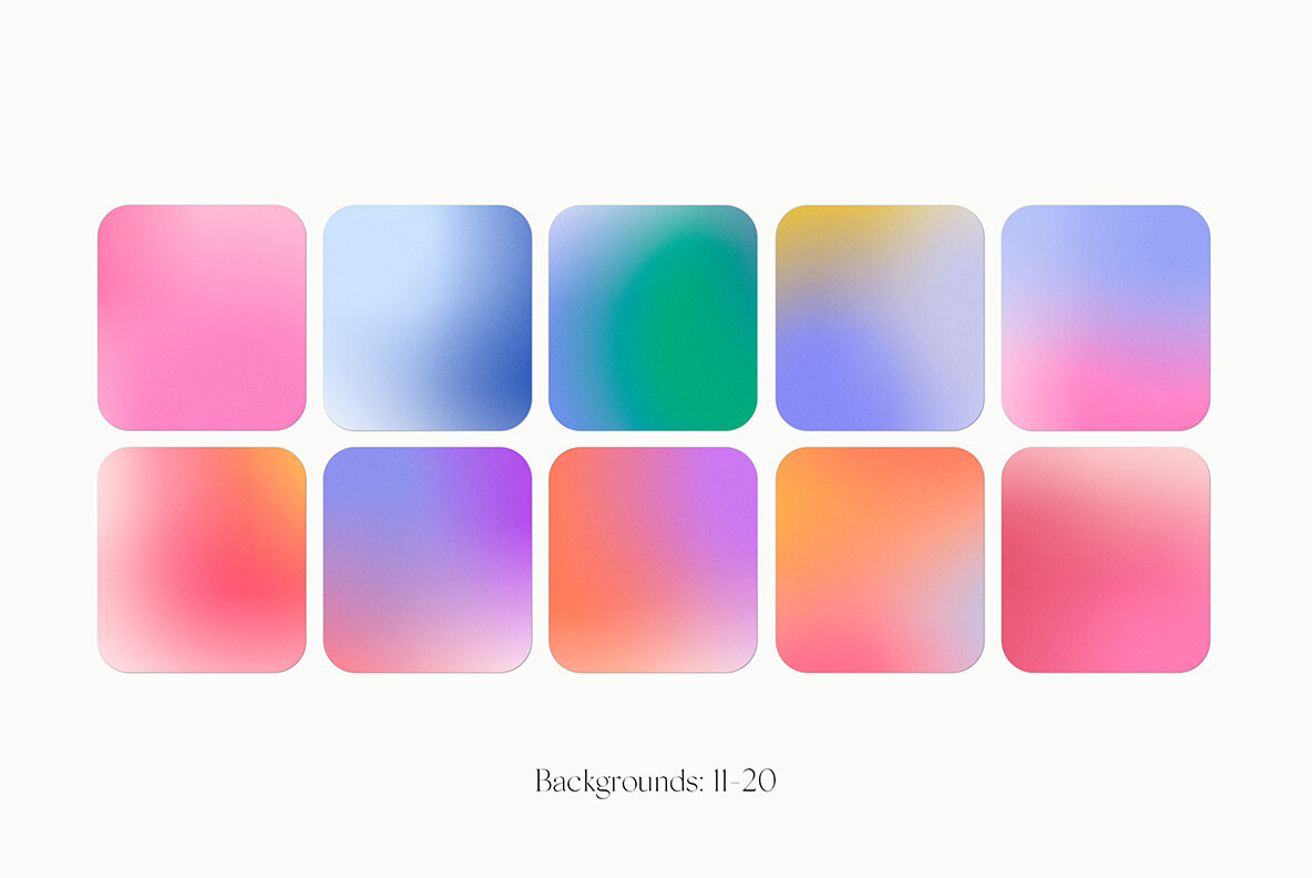 Colorful Grainy Gradient Textures Backgrounds 8