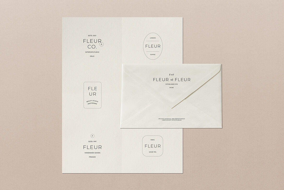 Fleur Minimal Logo Kit 3