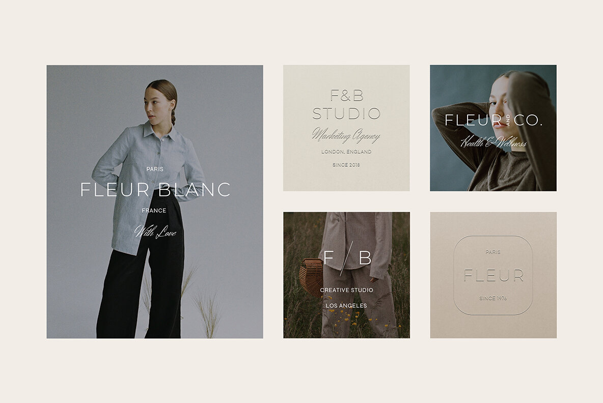 Fleur Minimal Logo Kit 5