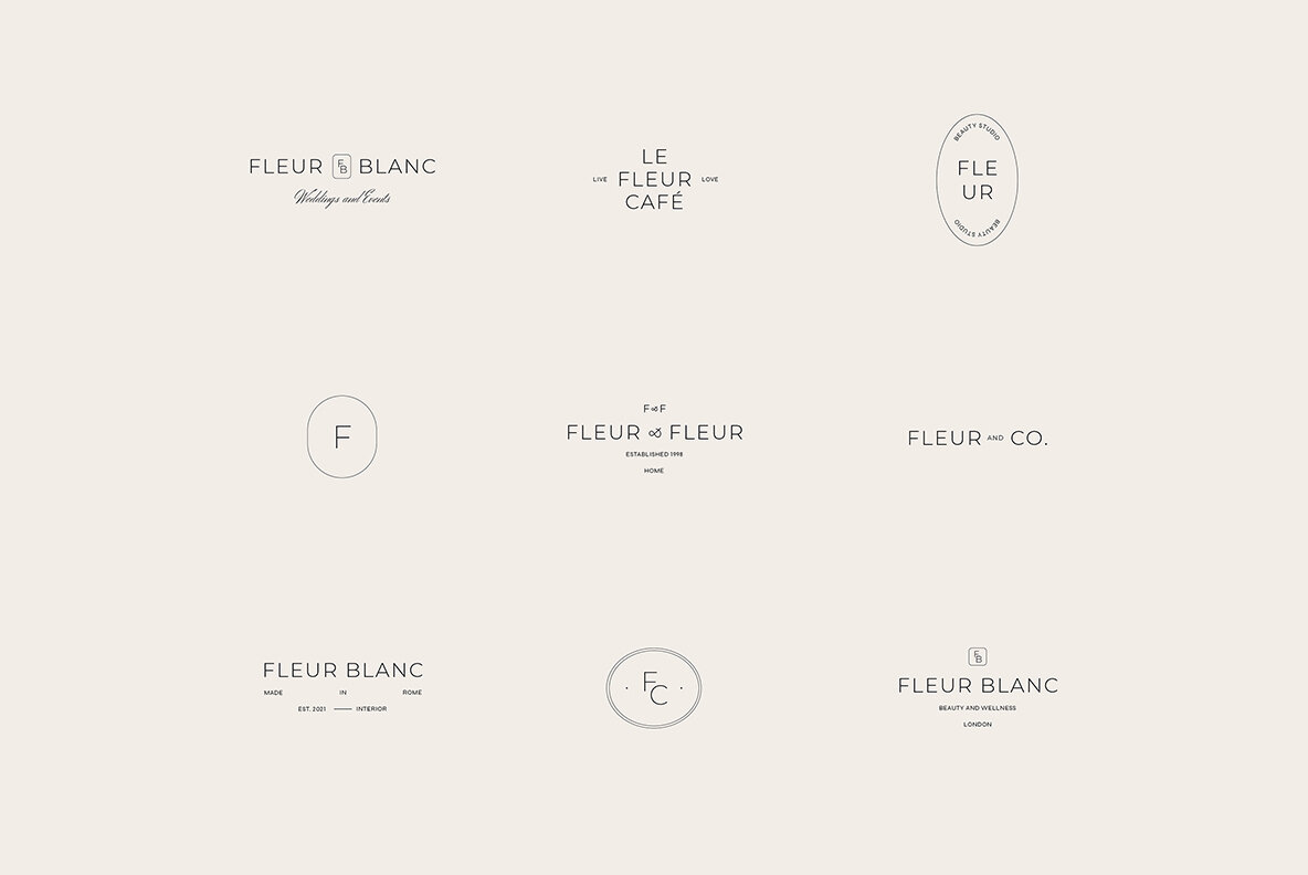 Fleur Minimal Logo Kit 6