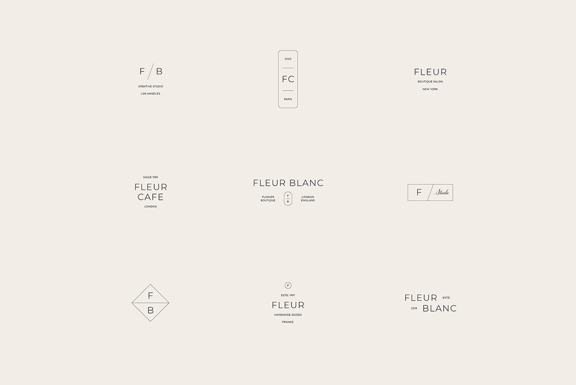 Fleur Minimal Logo Kit 8