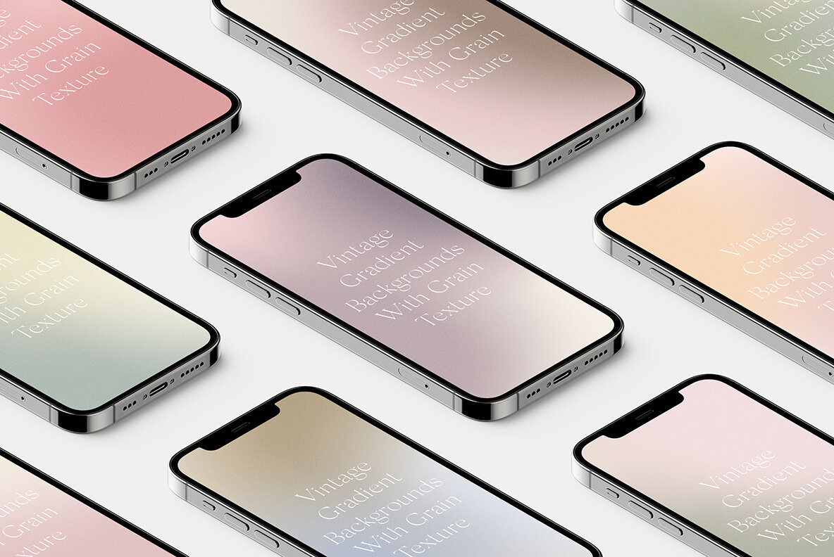 Vintage Retro Gradient Textures Backgrounds 9