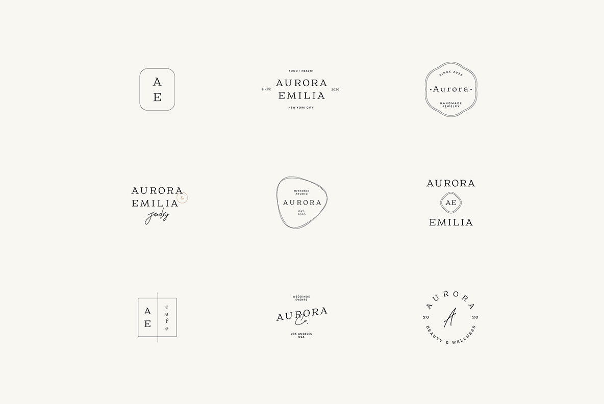Aurora Minimal Logo Kit 4