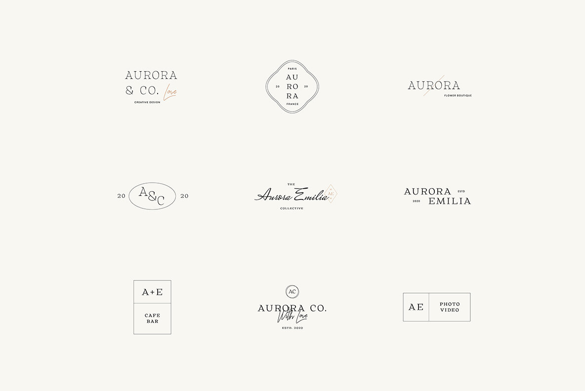 Aurora Minimal Logo Kit 6