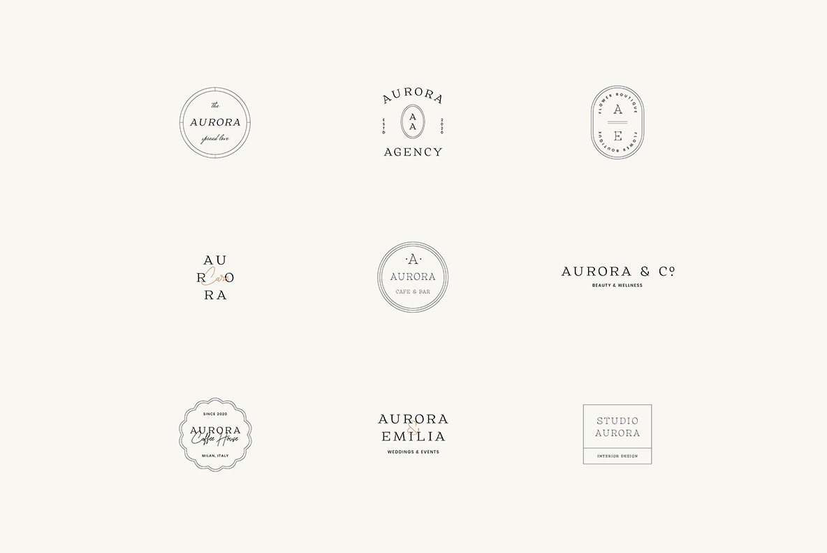 Aurora Minimal Logo Kit 8