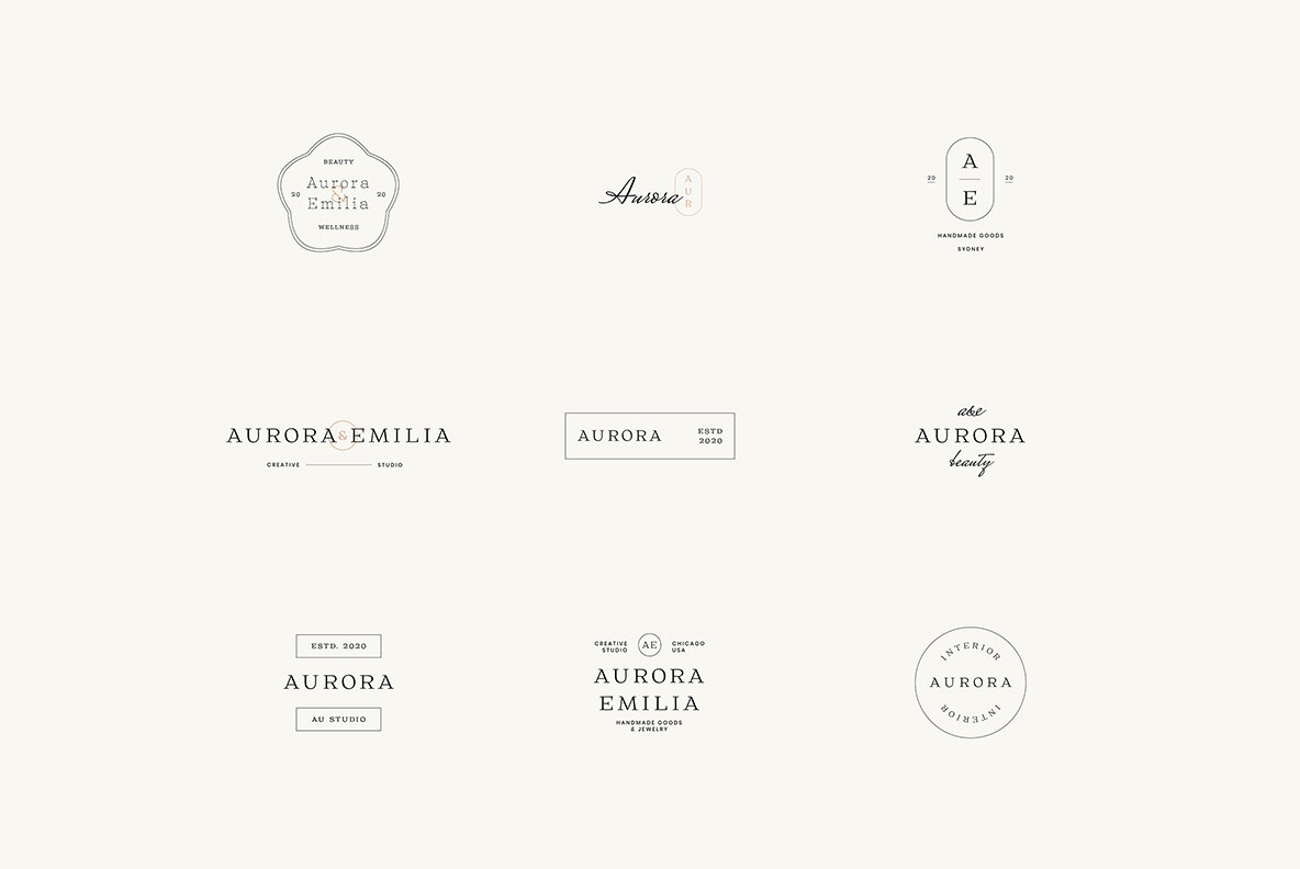 Aurora Minimal Logo Kit 10
