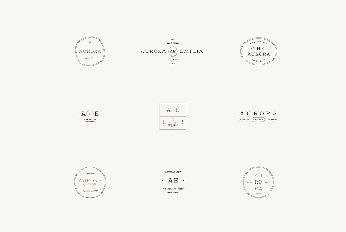 Aurora Minimal Logo Kit 12