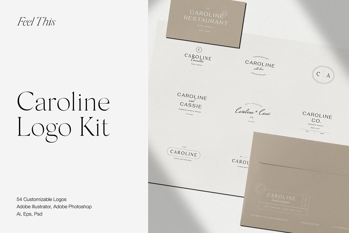 Caroline Minimal Logo Kit 1
