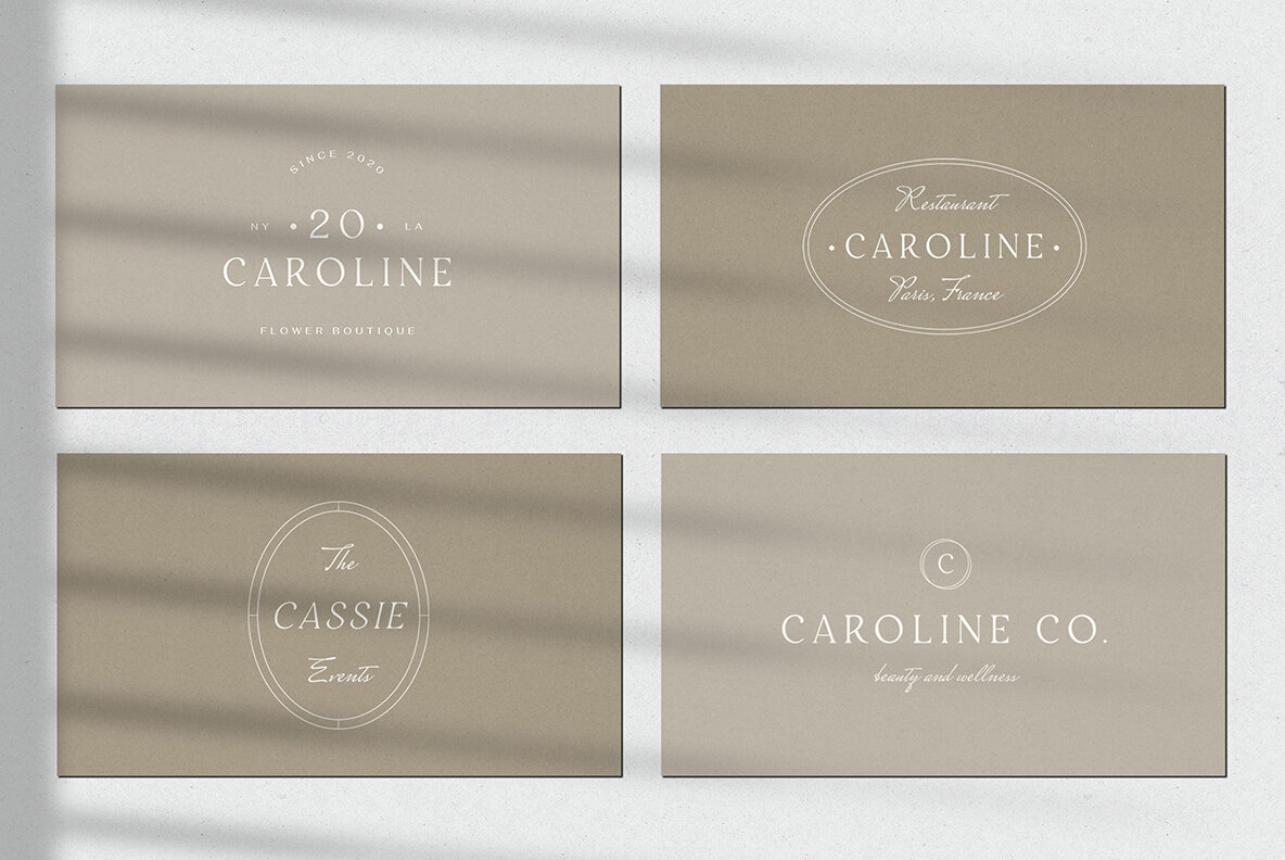 Caroline Minimal Logo Kit 3