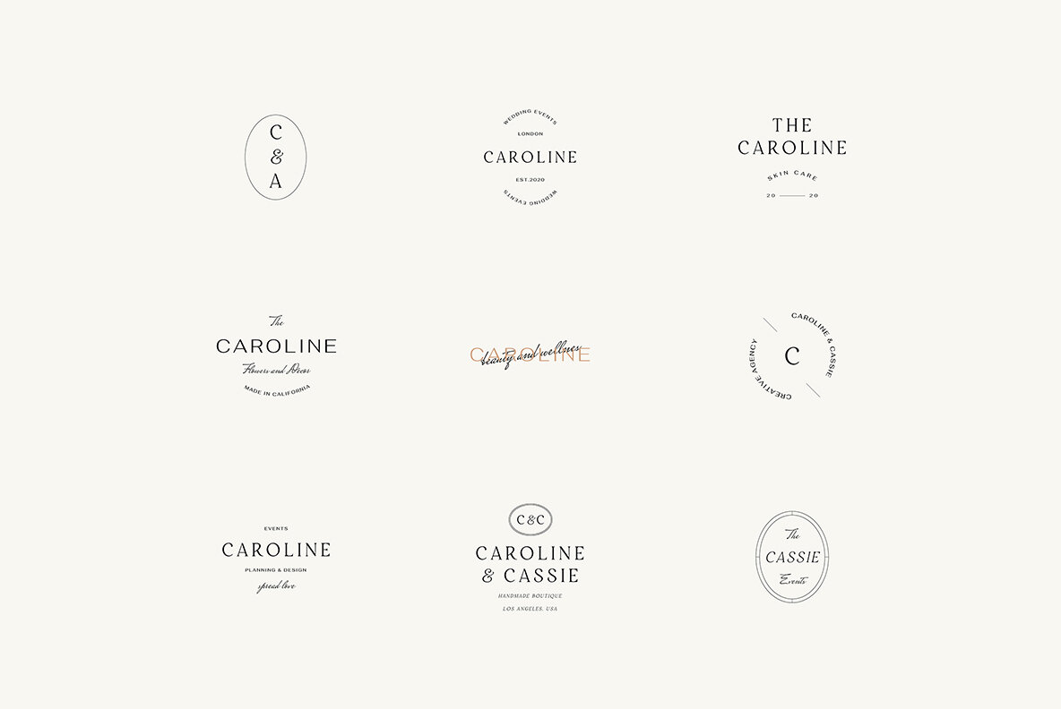 Caroline Minimal Logo Kit 4
