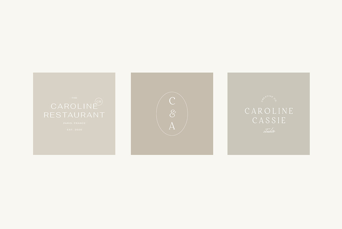 Caroline Minimal Logo Kit 11