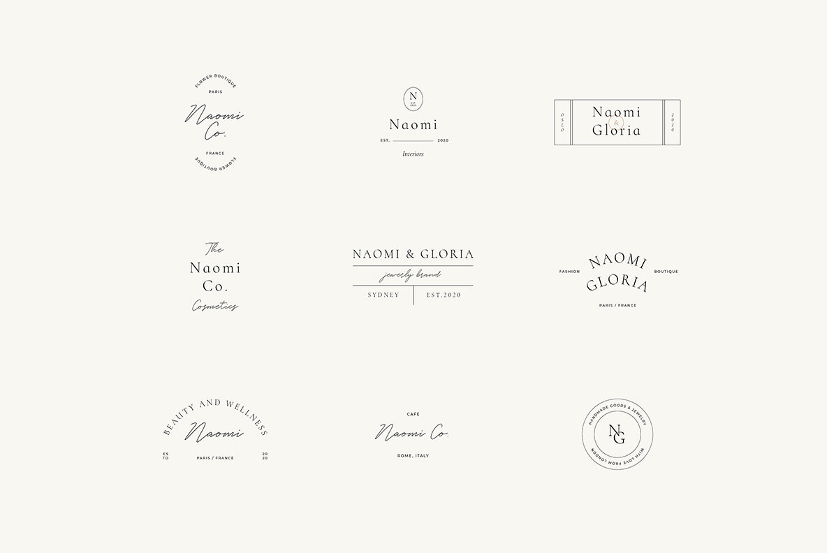 Naomi Minimal Logo Kit 10