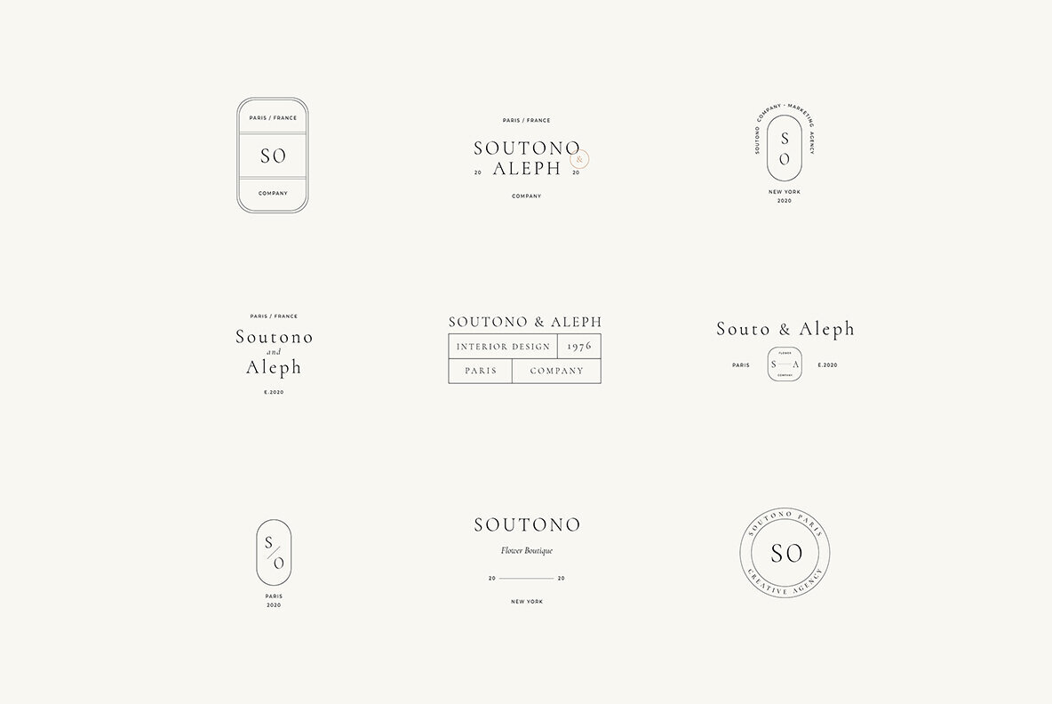 Soutono Minimal Logo Kit 2