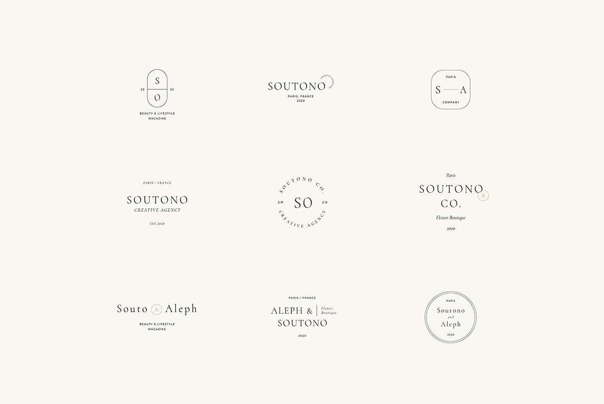 Soutono Minimal Logo Kit 4
