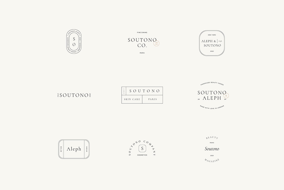 Soutono Minimal Logo Kit 6