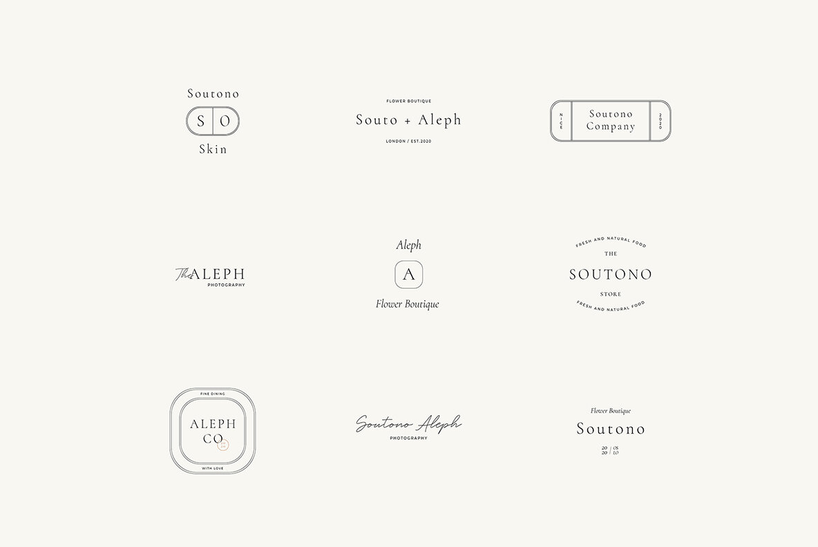 Soutono Minimal Logo Kit 10