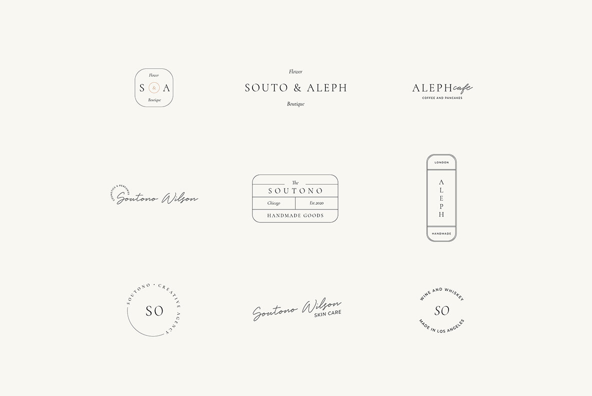 Soutono Minimal Logo Kit 12