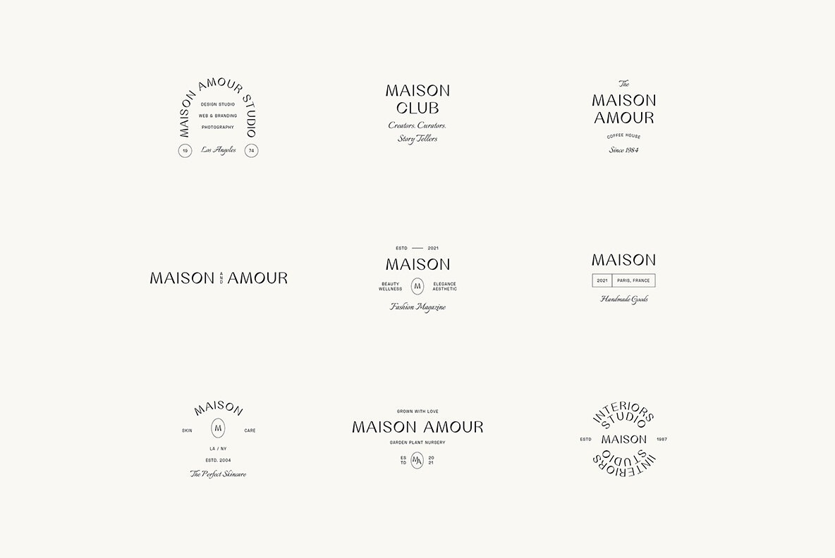 Maison Minimal Logo Kit 10