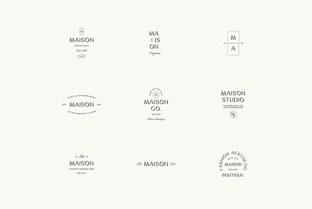 Maison Minimal Logo Kit 12
