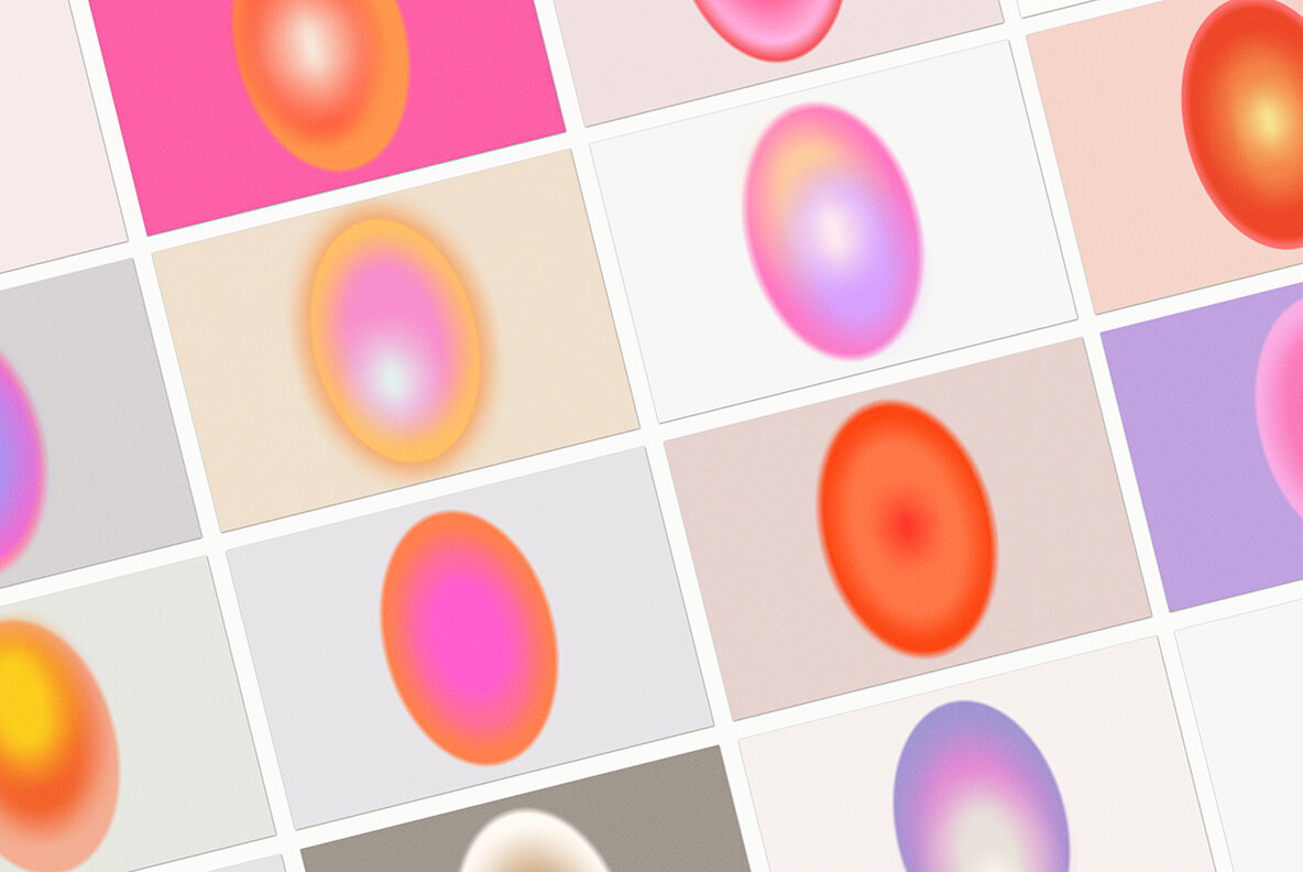 Oval Grainy Gradient Textures Backgrounds 3