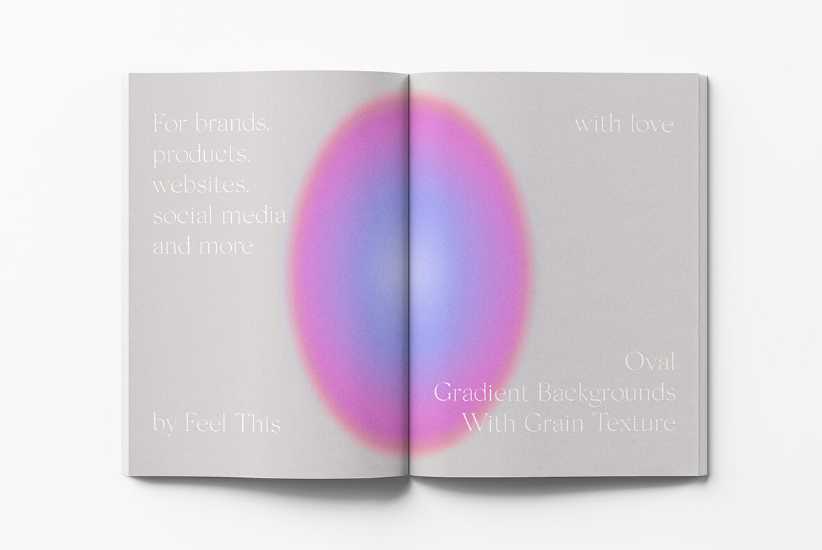 Oval Grainy Gradient Textures Backgrounds 15