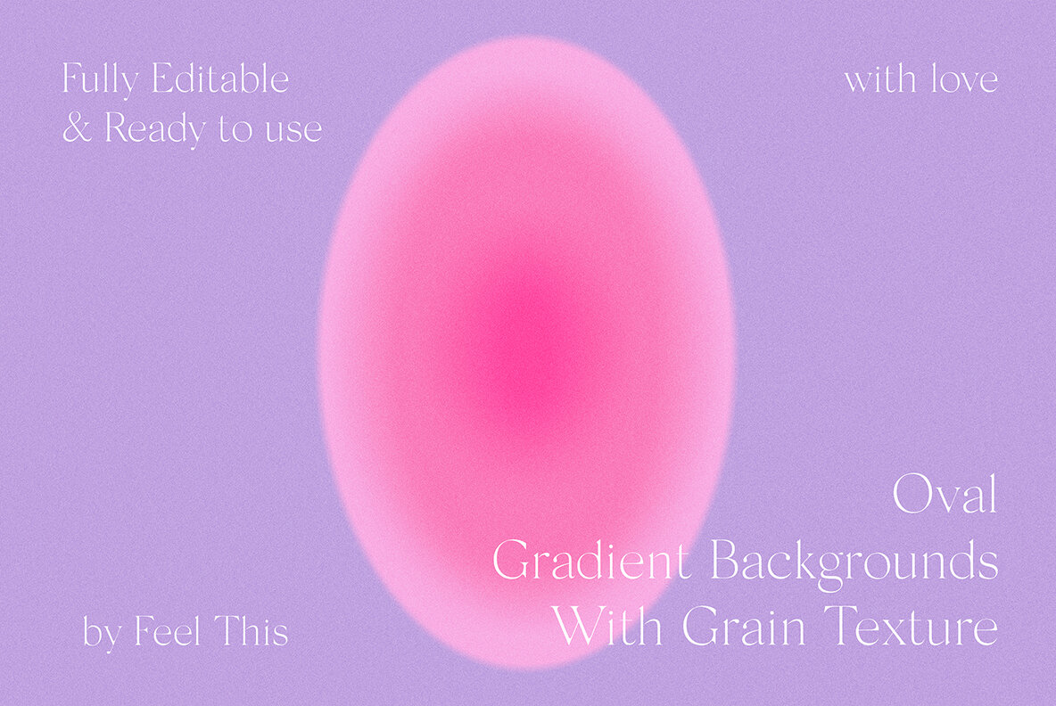 Oval Grainy Gradient Textures Backgrounds 16