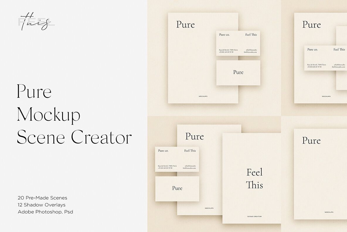 Pure Paper Mockup Scene Creator 1