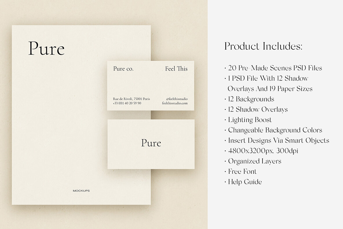 Pure Paper Mockup Scene Creator 2