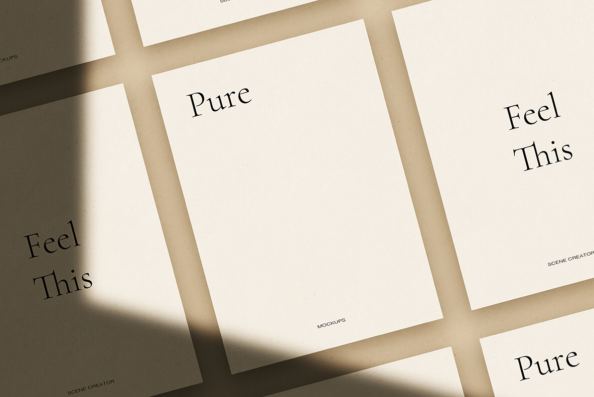 Pure Paper Mockup Scene Creator 10