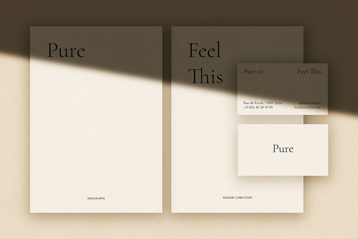 Pure Paper Mockup Scene Creator 21