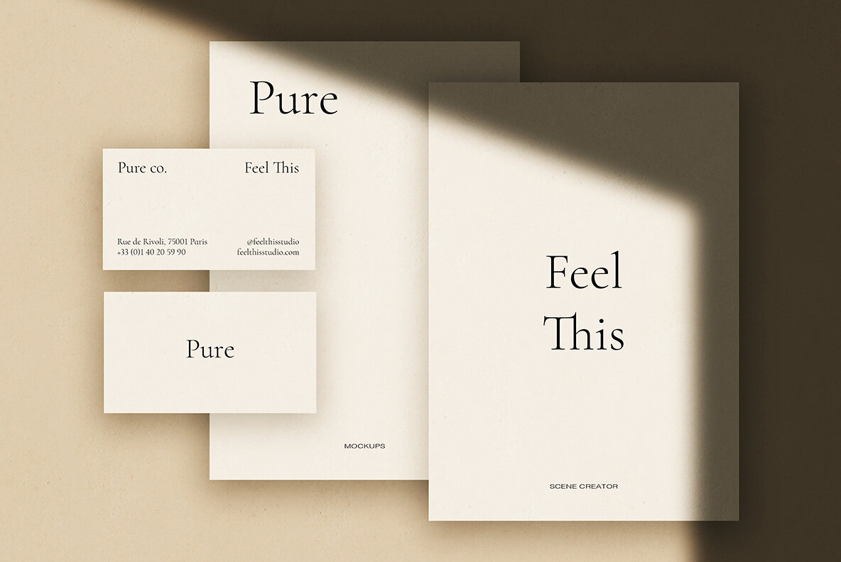 Pure Paper Mockup Scene Creator 22